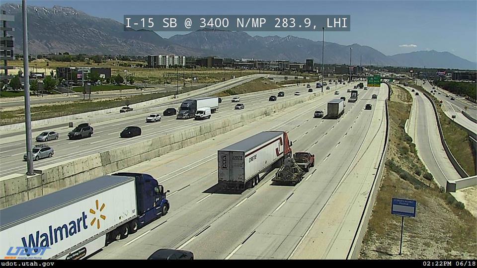 I-15 SB @ 3400 N / MP 283.9, LHI