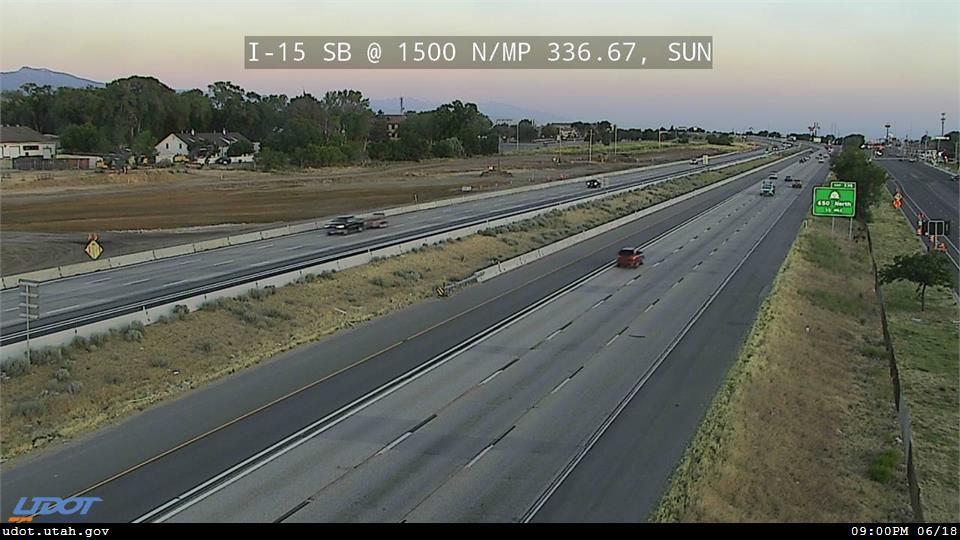 I-15 SB @ 1500 N / MP 336.67, SUN