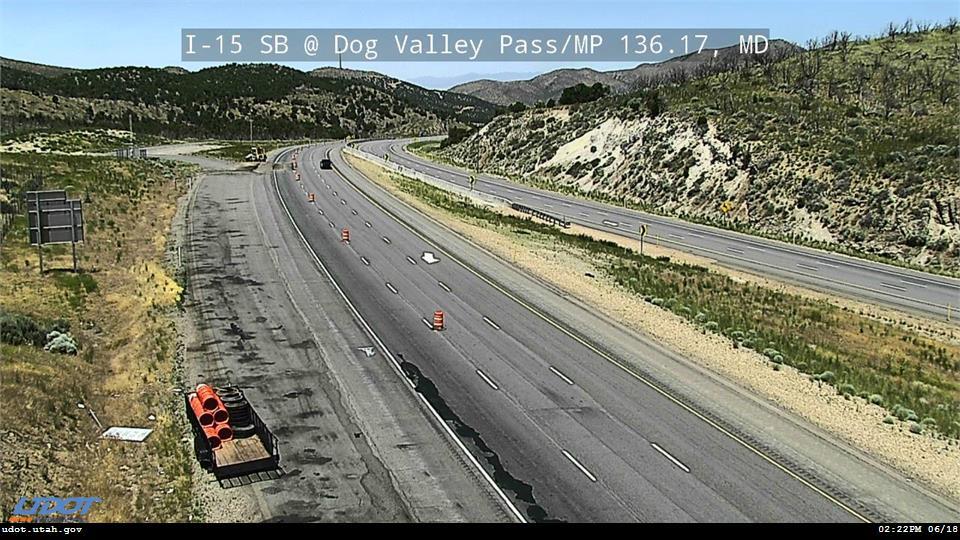 I-15 SB @ Dog Valley Pass/MP 136.17, MD