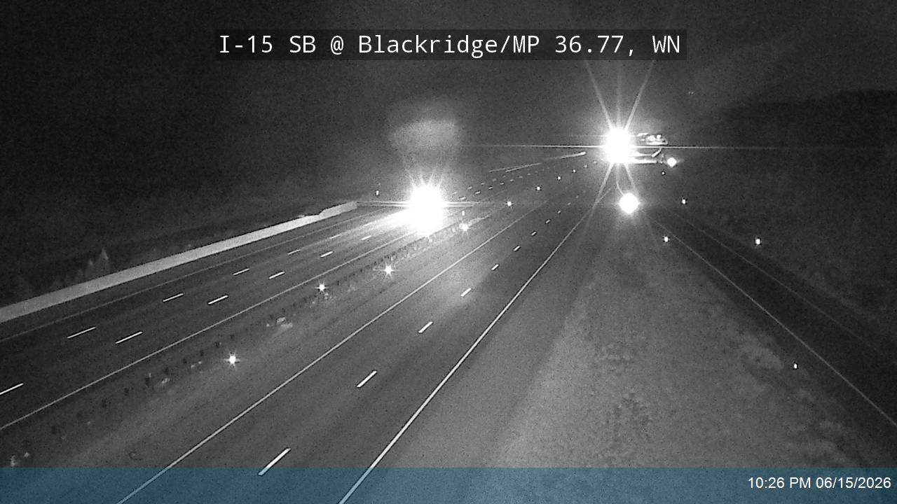 I-15 SB @ Blackridge / Exit 36 / MP 36.77, WN