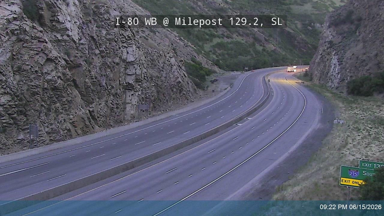 I-80 / Parleys Canyon WB @ Chain Up Area West / MP 129.2, SL