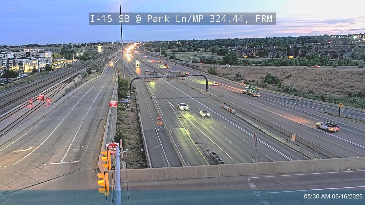 I-15 SB @ Park Ln / 1100 W / SR-225 / MP 324.44, FRM