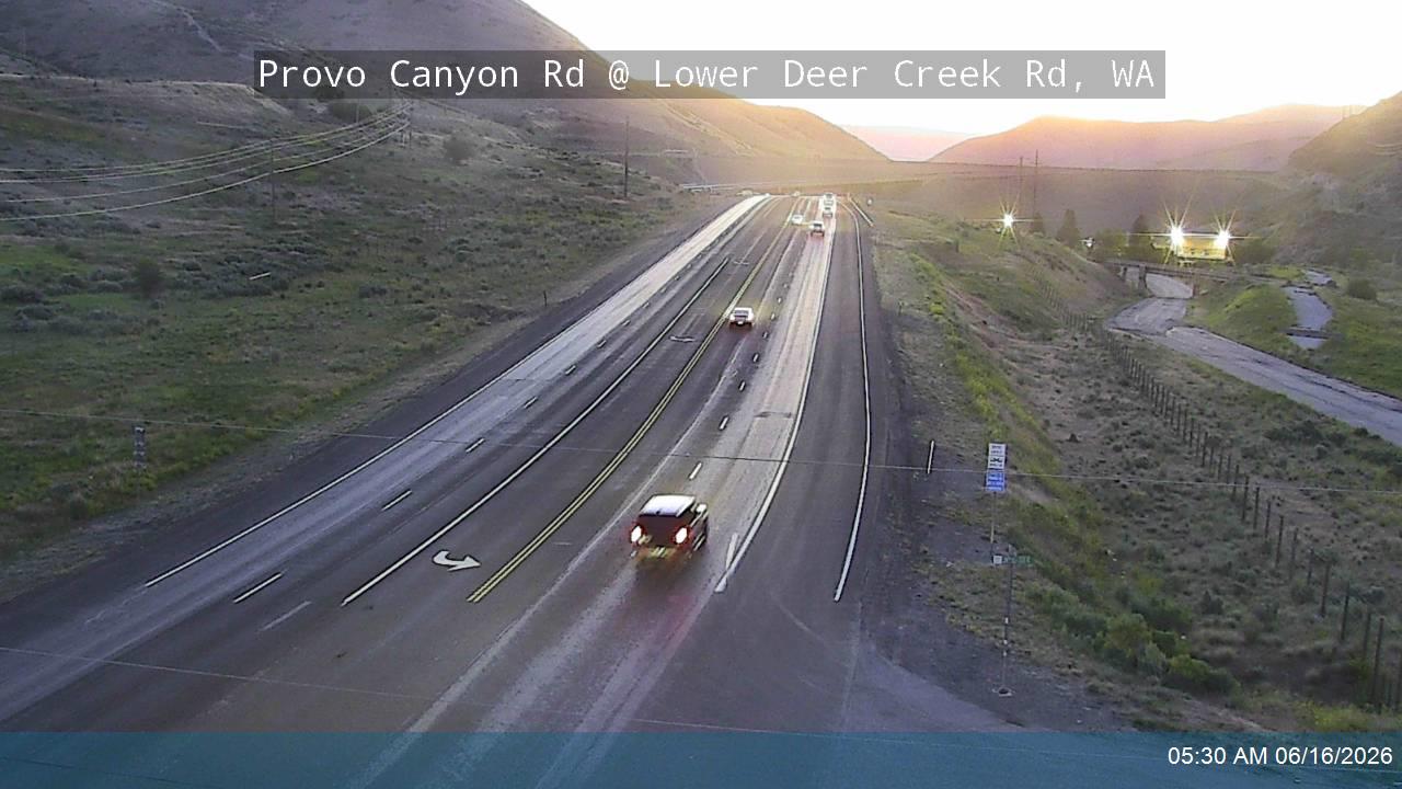 Provo Canyon Rd / US-189 @ Lower Deer Creek Rd / MP 17.14, WA