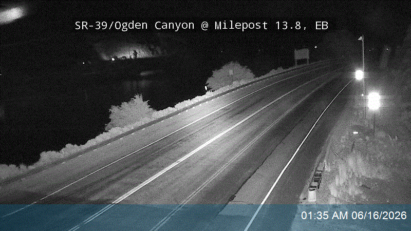 SR-39 / Ogden Canyon @ SR-158 / MP 13.8, EB
