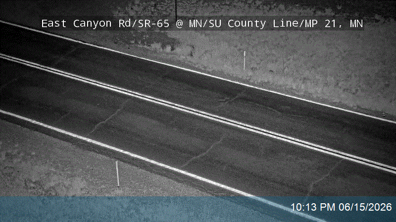 East Canyon Rd / SR-65 @ MN/SU County Line / MP 21.76, MN