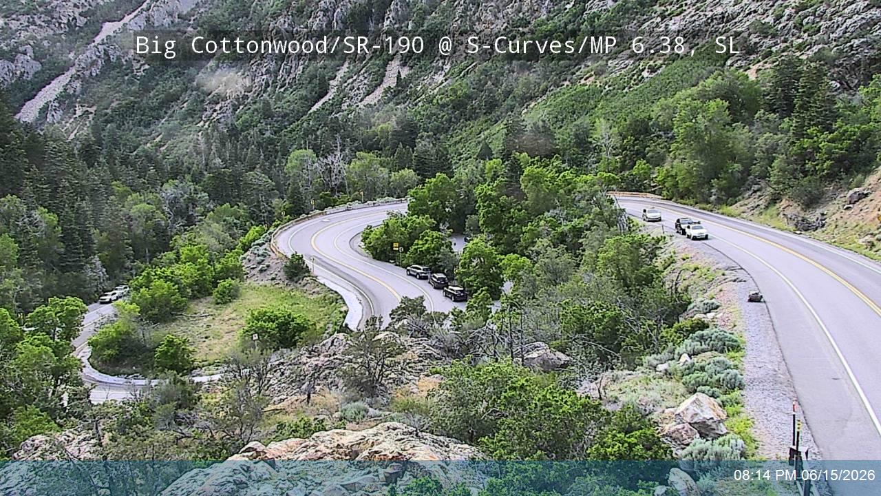 Big Cottonwood Canyon Rd / SR-190 @ S-Curves / MP 6.38, SL