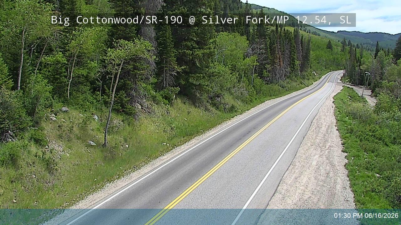 Big Cottonwood Canyon Rd / SR-190 @ Silver Fork / MP 12.54, SL