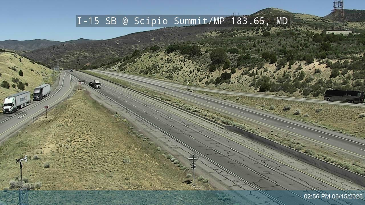 I-15 SB @ Scipio Summit / Exit 184 / MP 183.65, MD