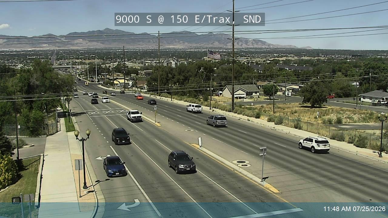 Live UDOT traffic camera: 9000 S / SR-209 @ 150 E / Trax, SND