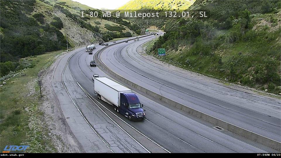 I-80 / Parley`s Canyon WB @ Mt Aire Canyon Rd / MP 132.01, SL