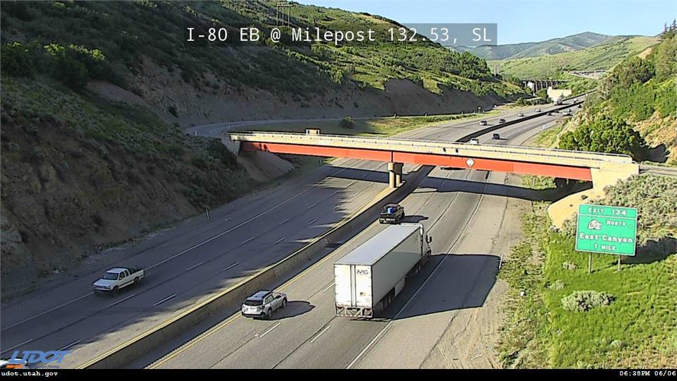 I-80 / Parley`s Canyon EB @ Milepost 132.53, SL