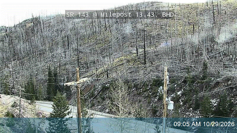 UDOT camera, SR-143 at Milepost 13.43