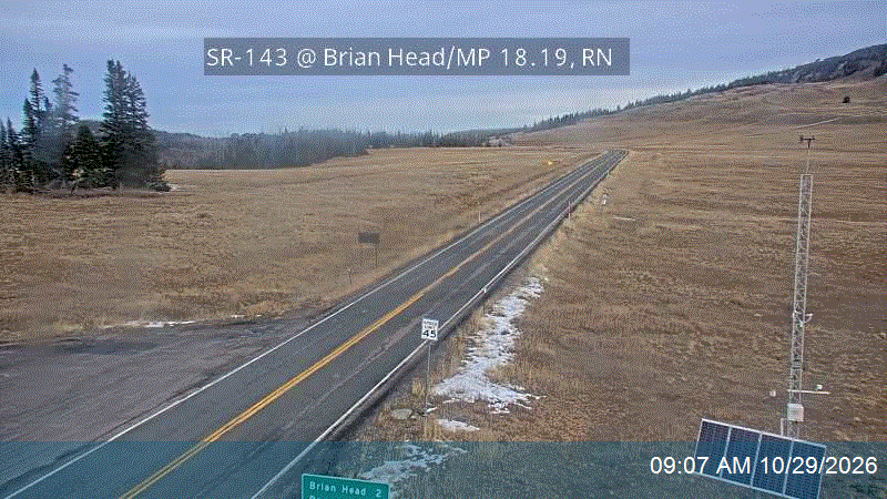 UDOT camera, SR-143 at Milepost 18.19