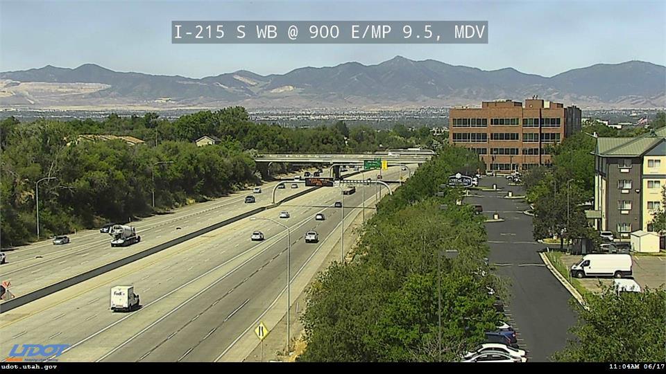 I-215 S WB @ 900 E / SR-71 / MP 9.5, MDV