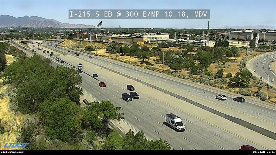 I-215 S EB @ 300 E / MP 10.18, MDV