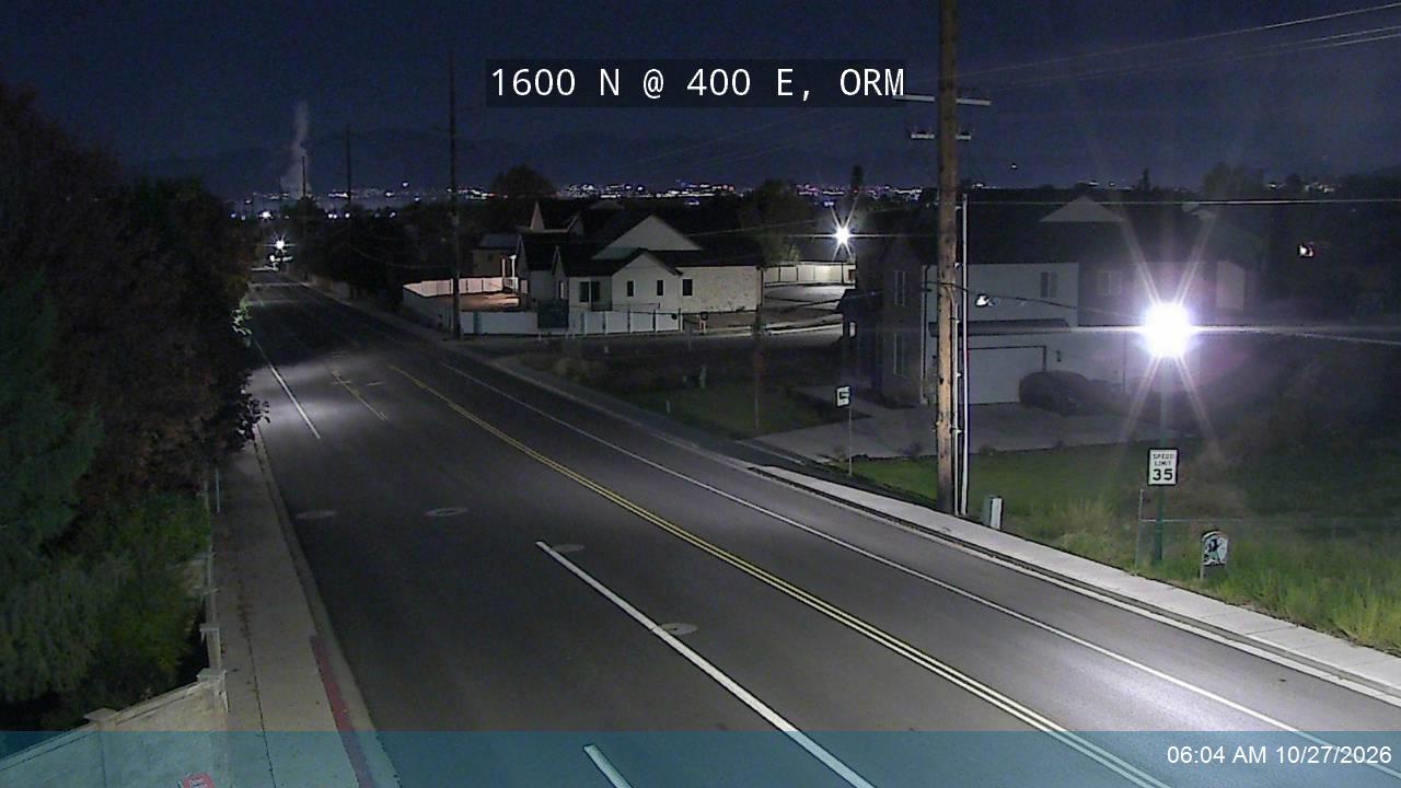 1600 N @ 400 E, ORM road camera