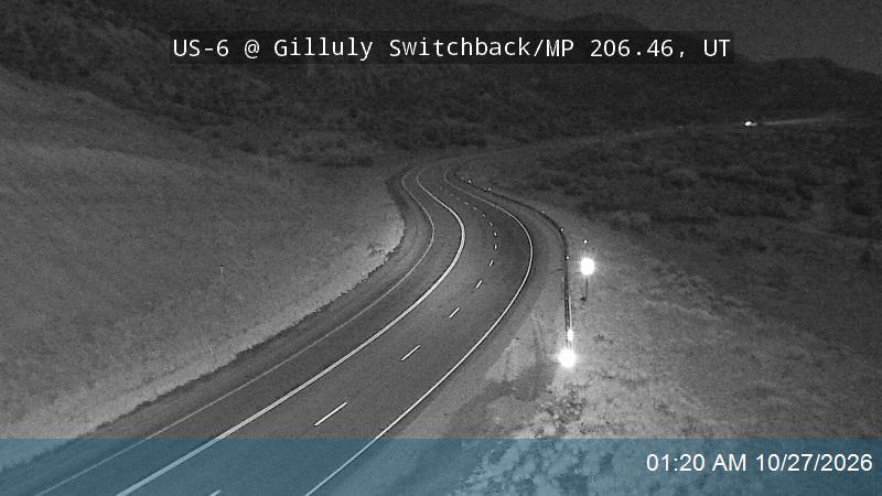 US-6 @ Gilluly Switchback / MP 206.46, UT road camera