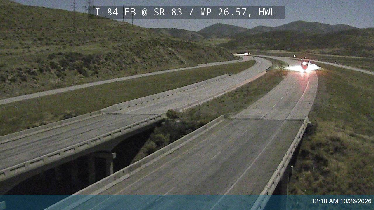 I-84 EB @ SR-83 / MP 26.57, HWL road camera