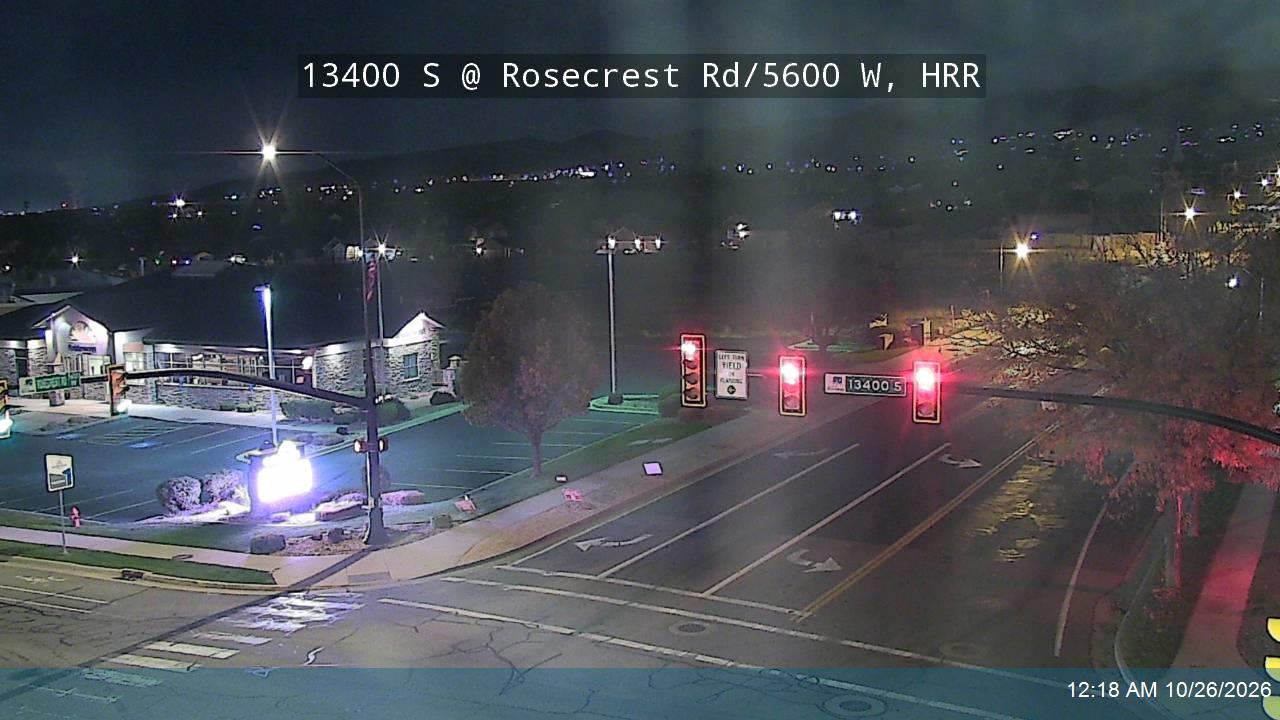 13400 S @ Rosecrest Rd / 5600 W, HRR road camera