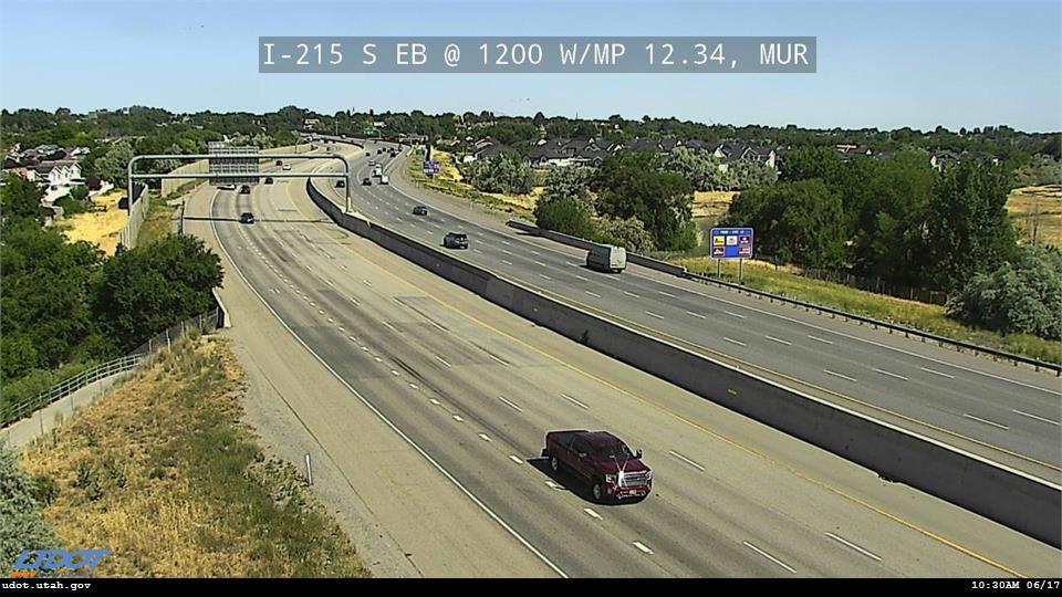 I-215 S EB @ 1200 W / Murray Pkwy Ave / MP 12.34, MUR