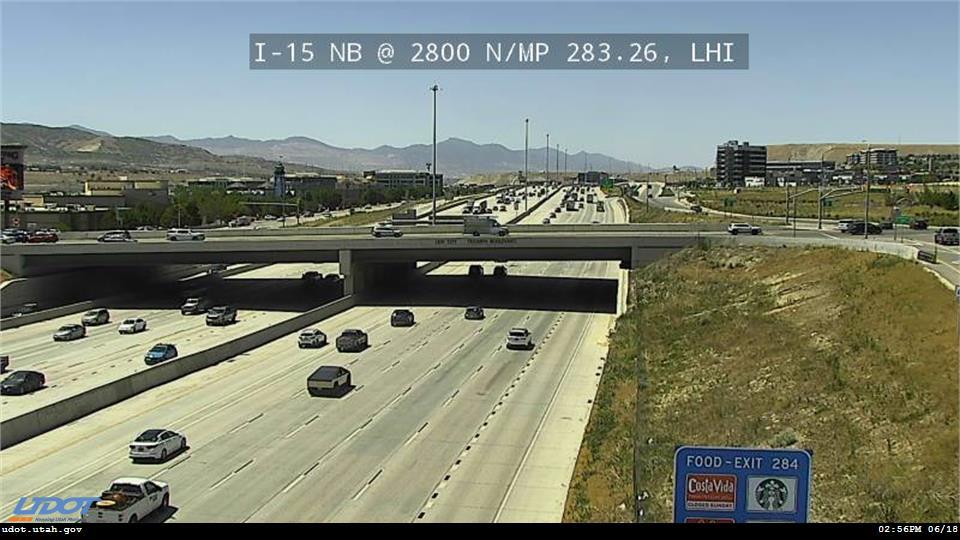 I-15 NB @ 2800 N / MP 283.26, LHI