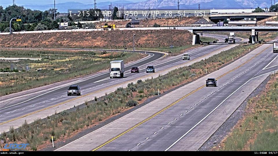 I-215 N WB @ 450 W / MP 28.54, NSL