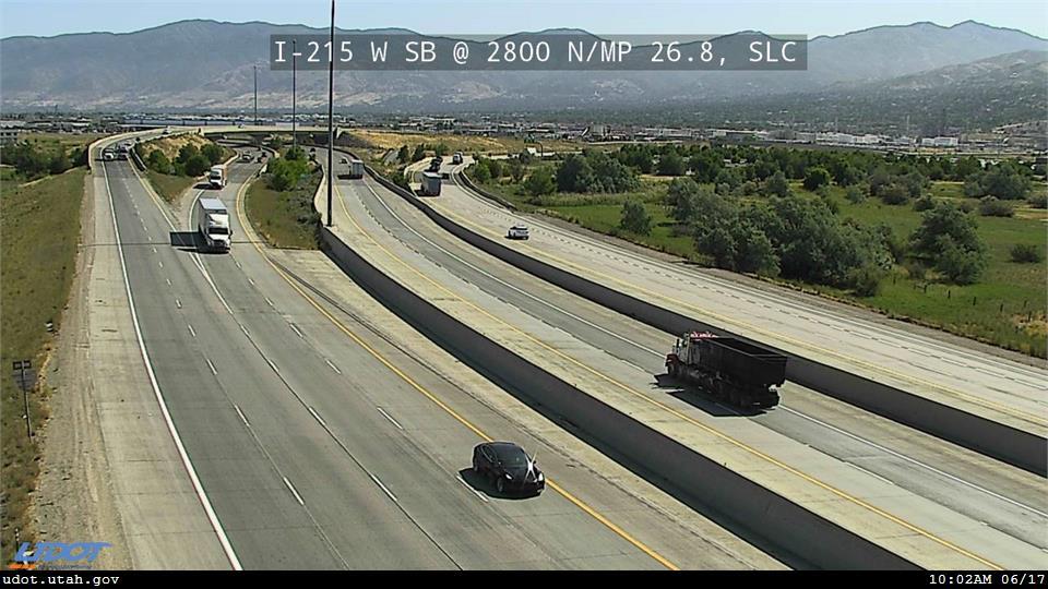 I-215 W SB @ 2800 N / MP 26.8, SLC