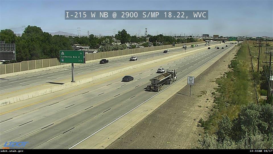 I-215 W NB @ 2900 S / MP 18.22, WVC