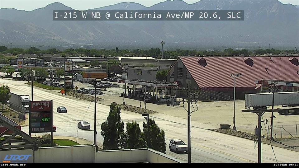 I-215 W NB @ California Ave / 1330 S / MP 20.6, SLC