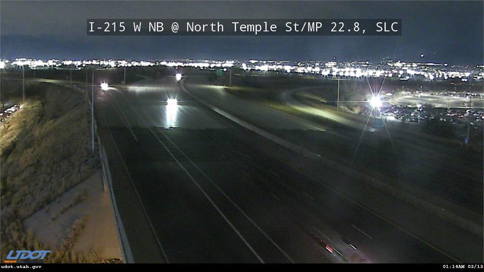 I-215 W NB @ North Temple St / MP 22.8, SLC