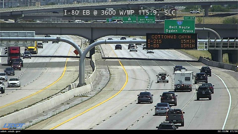 I-80 EB @ 3600 W / MP 115.9, SLC