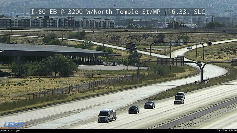 I-80 EB @ 3200 W / North Temple St / MP 116.33, SLC