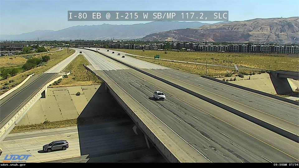 I-80 EB @ I-215 W SB / MP 117.2, SLC