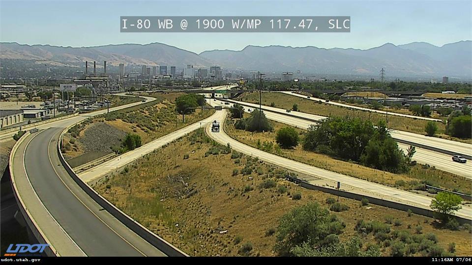 I-80 WB @ 1900 W / MP 117.47, SLC