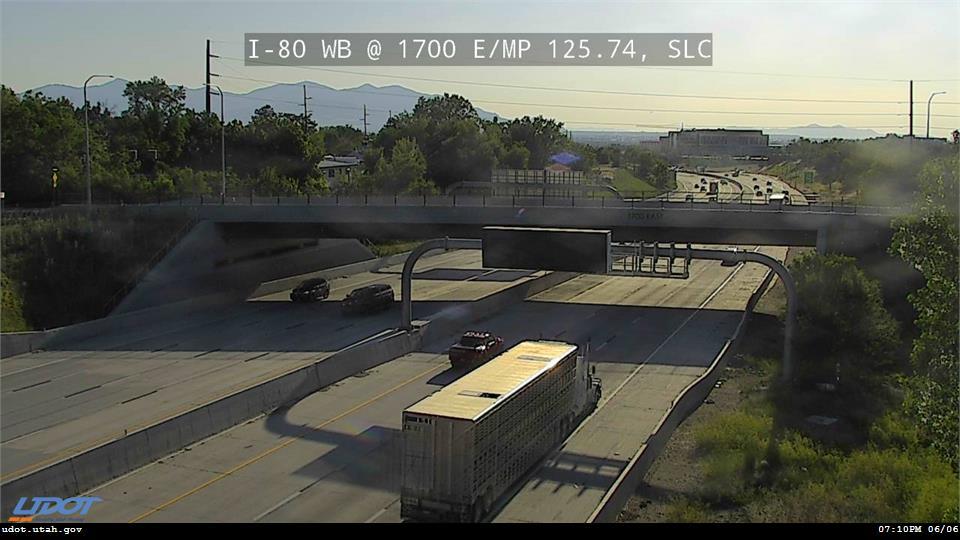 I-80 WB @ 1700 E / MP 125.69, SLC