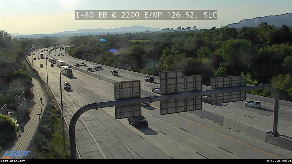 I-80 EB @ 2200 E / MP 126.8, SLC