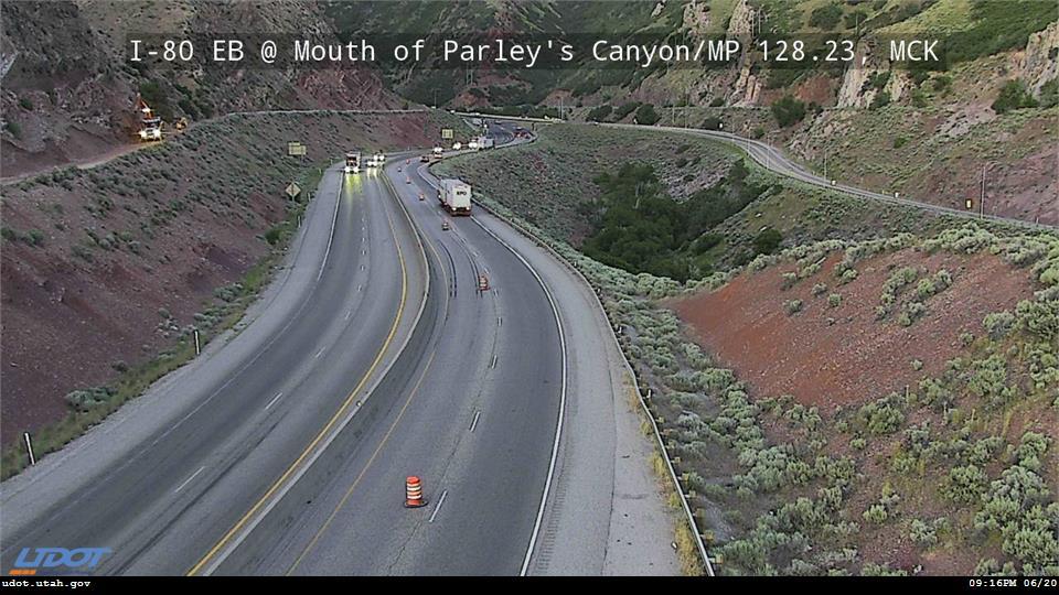 I-80 EB @ Mouth of Parley`s Canyon / MP 128.23, SL