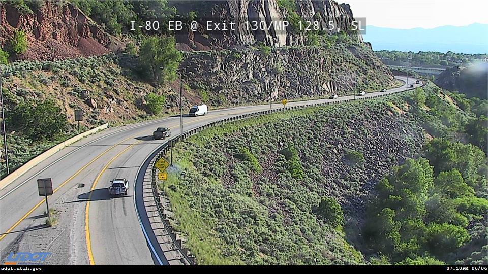 I-80 / Parley`s Canyon EB @ Exit 130 to SB I-215 E / MP 128.5, SL