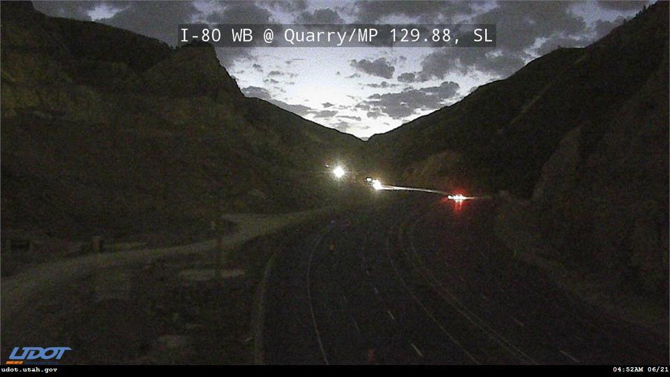 I-80 / Parley`s Canyon WB @ Quarry / MP 129.88, SL