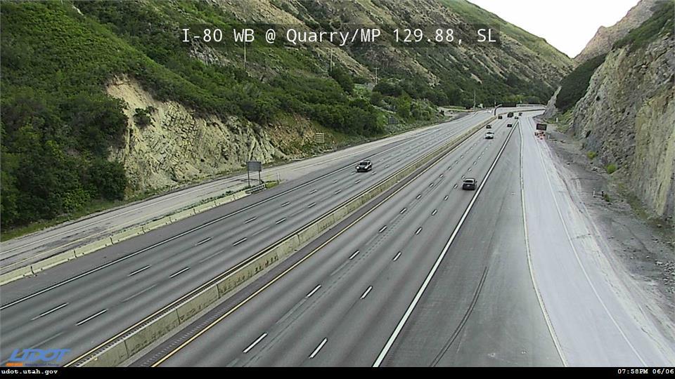 I-80 / Parley`s Canyon WB @ Quarry / MP 129.88, SL