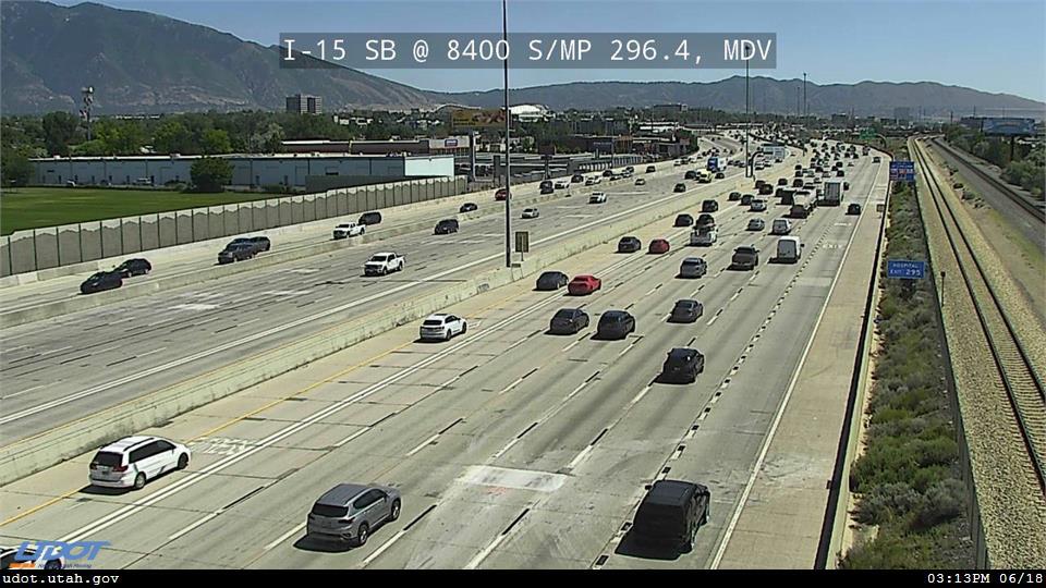 I-15 SB @ 8400 S / MP 296.4, MDV