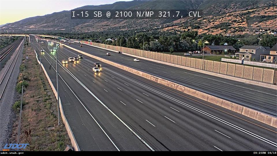 I-15 SB @ 2100 N / MP 321.34, CVL