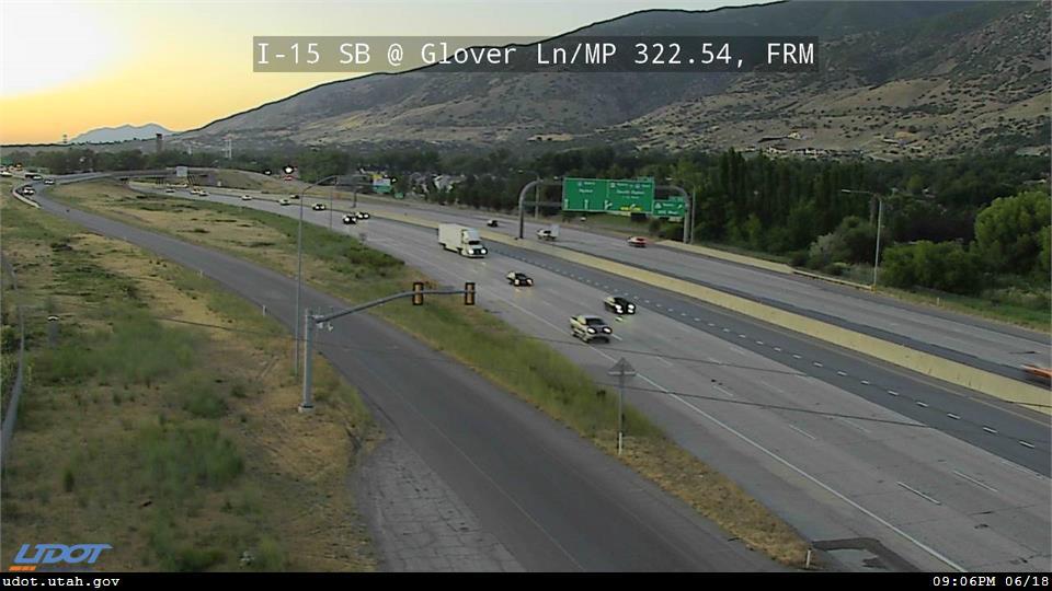 I-15 SB @ Glover Ln / MP 322.54, FRM