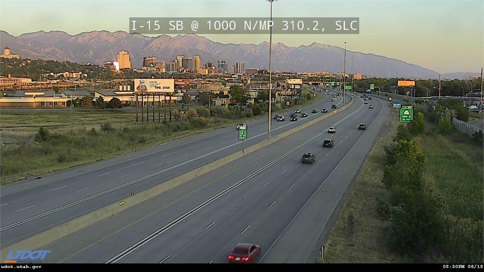 I-15 SB @ 1000 N / MP 310.2, SLC