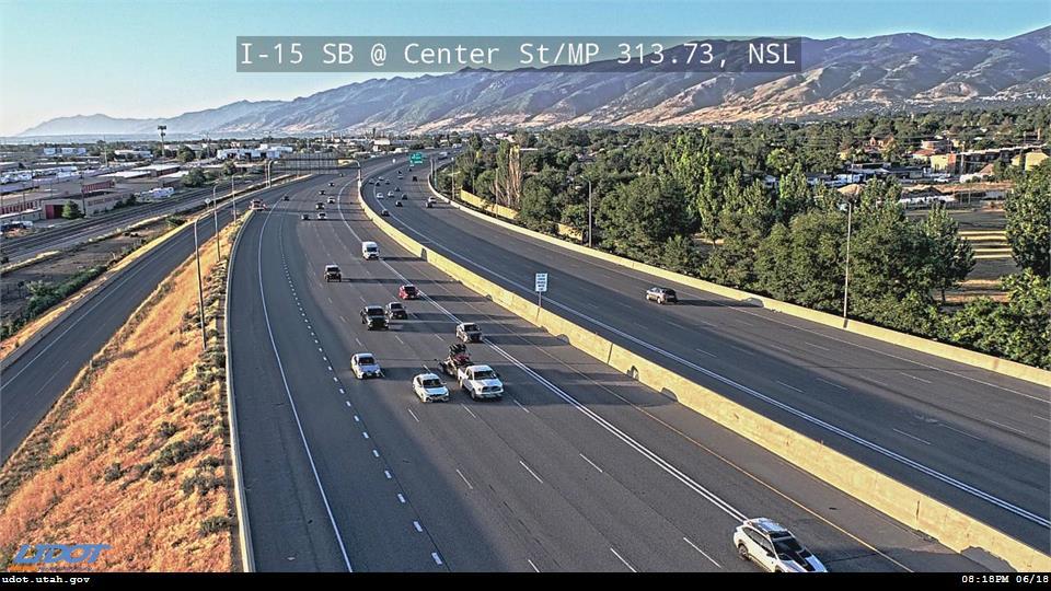 I-15 SB @ Center St / MP 313.73, NSL