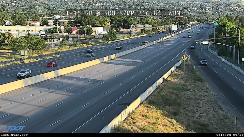 I-15 SB @ 500 S / SR-68 / MP 316.84, WBN