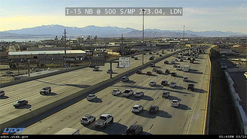 I-15 NB @ 500 S / MP 273.04, LDN